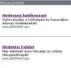 Adsway hirdetés