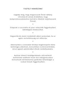 vegamenü pdf Costes Módra