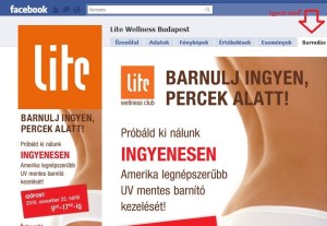 facebook egyedi oldal