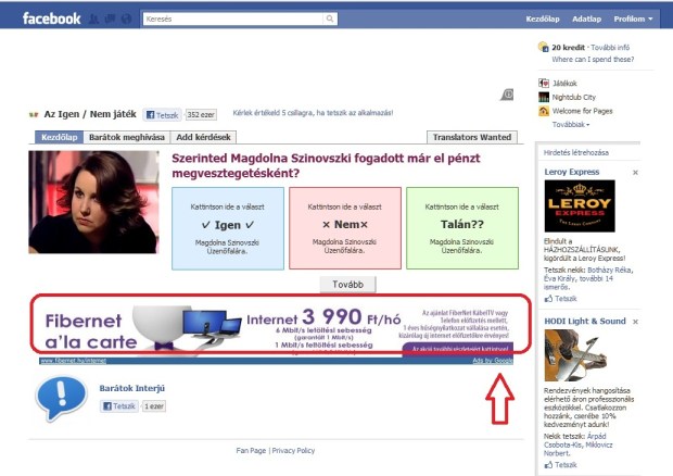 vizuális hirdetés by google-facebook