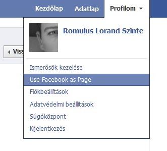 facebook-use as a page