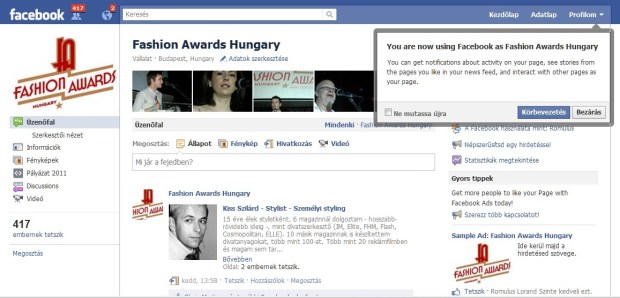 facebook-us as a page