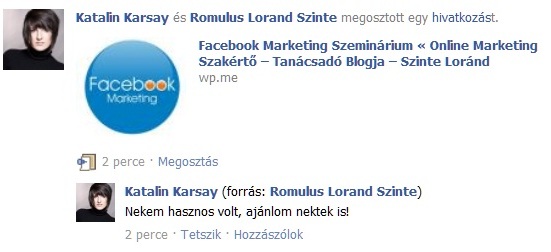 rólam írták facebook szeminárium
