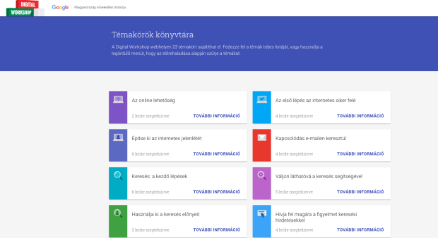 Google témakörök oktatásra